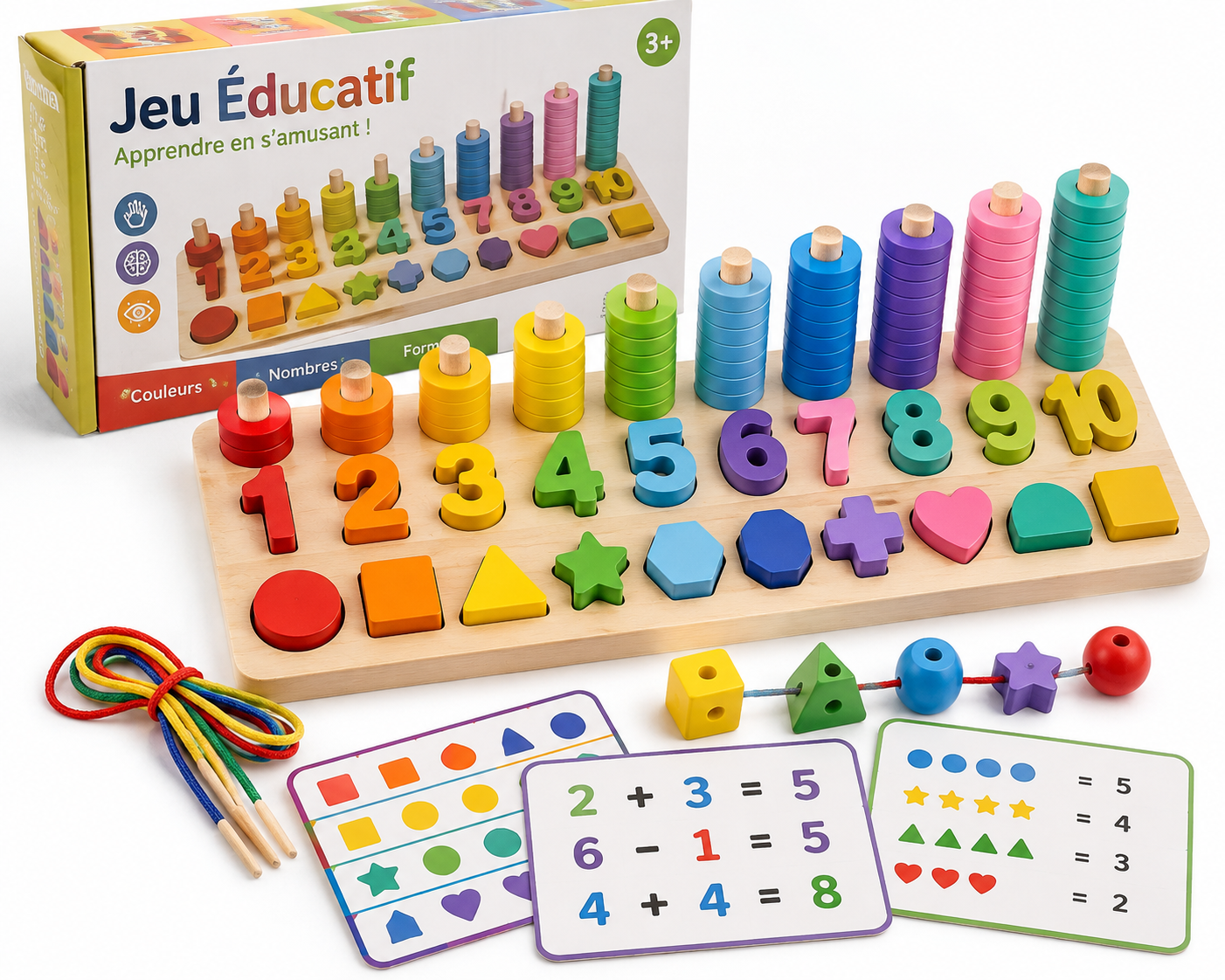 jeu éducatif de formes et de couleurs
